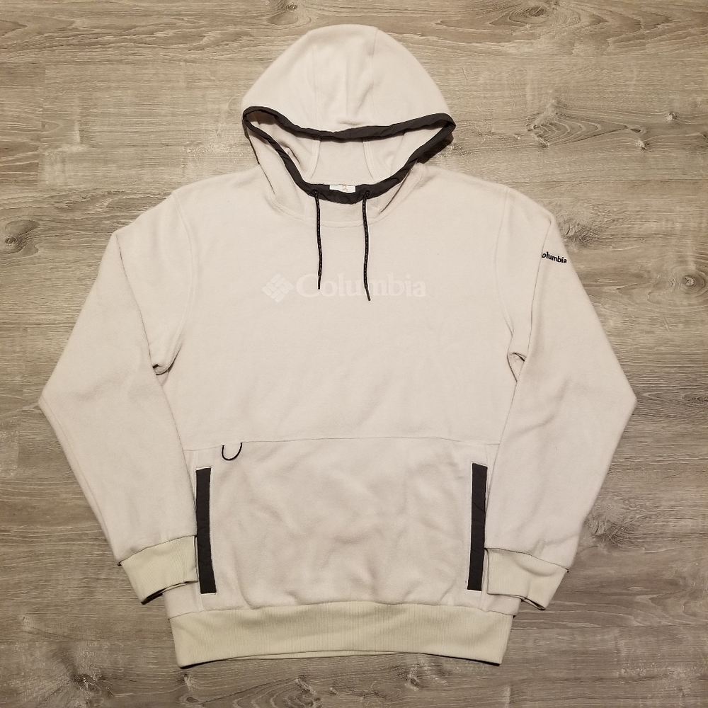 Columbia Full Fleece Pullover Mock Neck Hoodie Sweatshirt Womens Size Medium